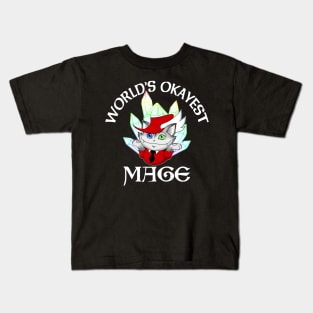 World's Okayest Mage (dark) Kids T-Shirt